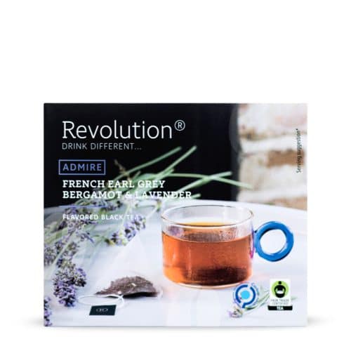 New Revolution Tea French Earl Grey lavender single serve box 30C Fairtrade